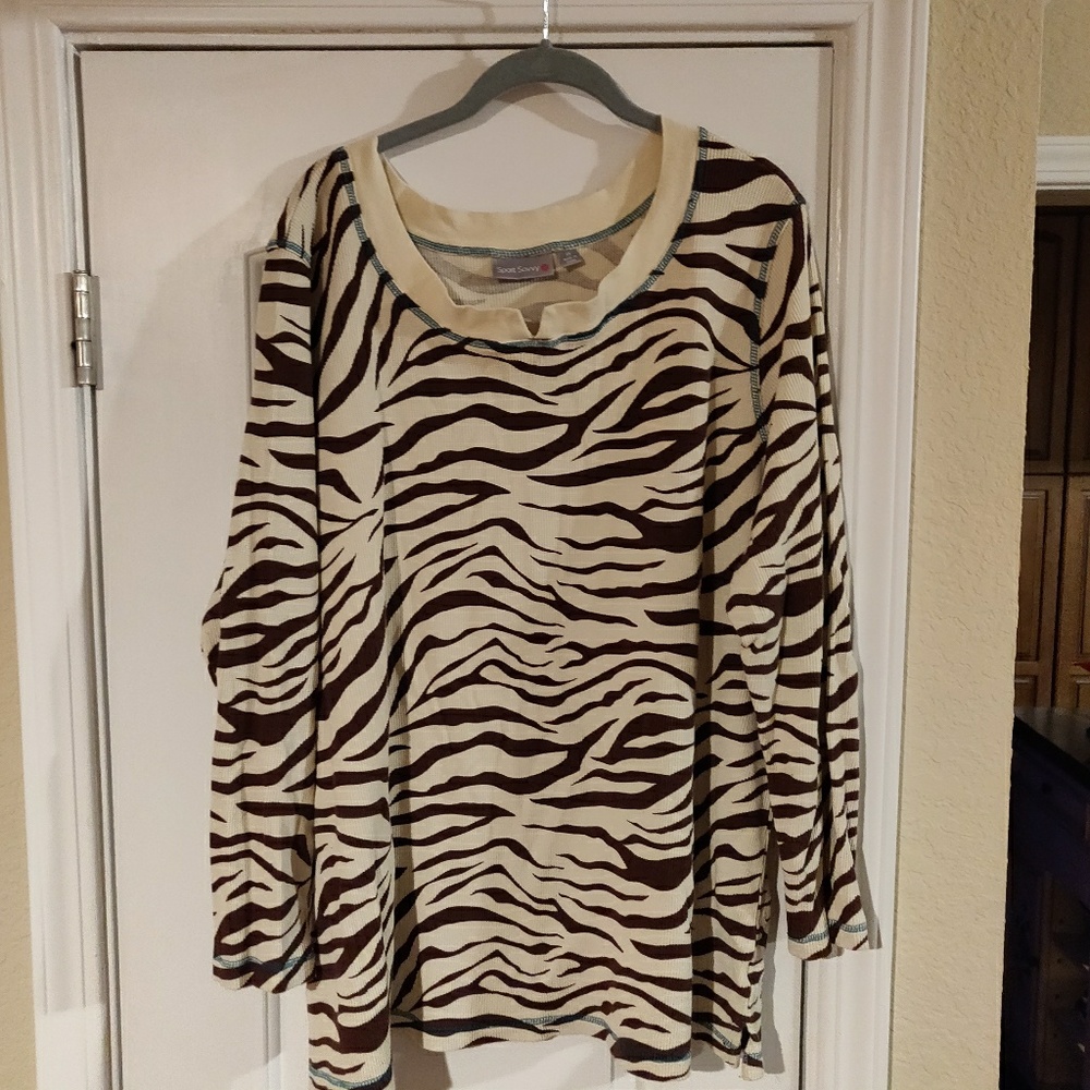 Sport Savvy Waffle Knit Animal Print